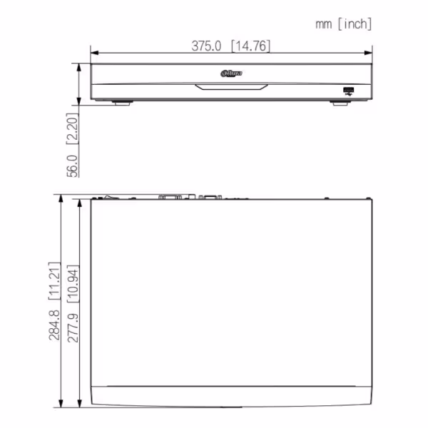 Comprar DAHUA NVR5232-2N-EI2 NVR 32ch 484Mbps H265 HDMI 2HDD 2RJ45 E/S AI
