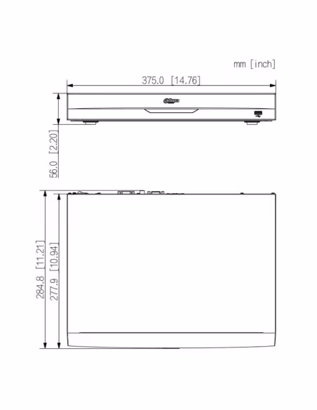Comprar DAHUA NVR5232-2N-EI2 NVR 32ch 484Mbps H265 HDMI 2HDD 2RJ45 E/S AI