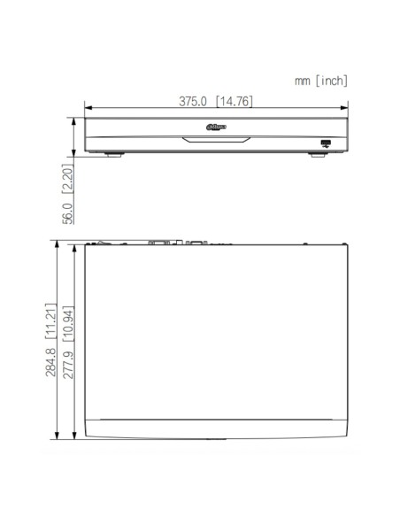 Acquistare DAHUA NVR5232-2N-EI2 NVR 32ch 484Mbps H265 HDMI 2HDD 2RJ45 I/O AI