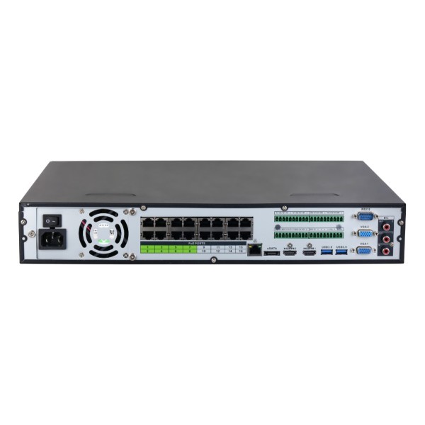 Comprar DAHUA NVR5464-16P-EI NVR 64ch 384Mbps H265 2xHDMI 16PoE 4HDD E/S AI