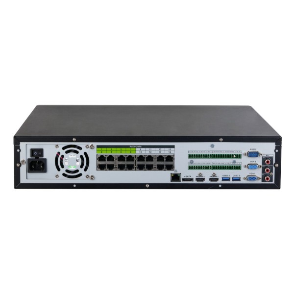 Comprar DAHUA NVR5864-16P-EI NVR 64ch 384Mbps H265 2xHDMI 16PoE 8HDD E/S RAID 0/1/5/6/10 AI