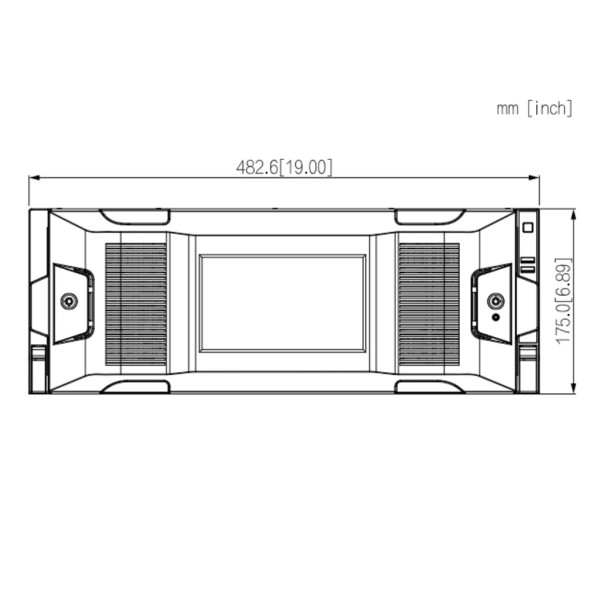 Acheter DAHUA IVSS7124DR-8I WizMind Serveur de vidéosurveillance intelligent 256CH 4U 24HDD. Alimentation redondante
