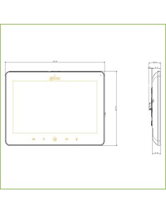 Comprare DAHUA VTH5241DW-S2 Monitor interno 10" da superficie per videocitofono IP WiFi PoE SD 6E 1S Allarme Bianco 2