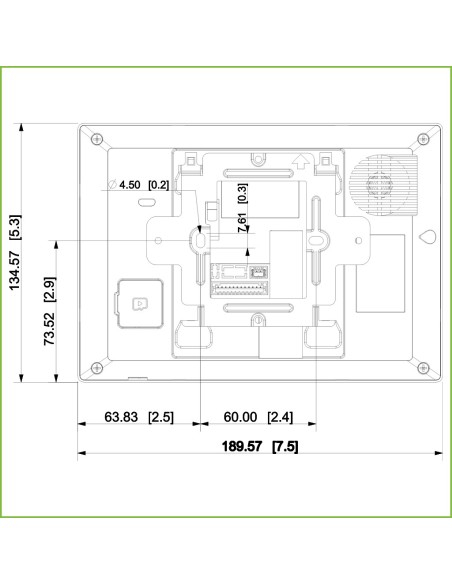 Acquistare DAHUA VTH5321GW-W Monitor Android interno 7" da superficie per videocitofono IP WiFi con schermo tattile PoE SD 8E/1S