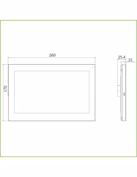Acheter DAHUA VTH5341G-W Moniteur intérieur Android 10" en saillie pour visiophone IP WiFi PoE SD 8E 1S Alarme