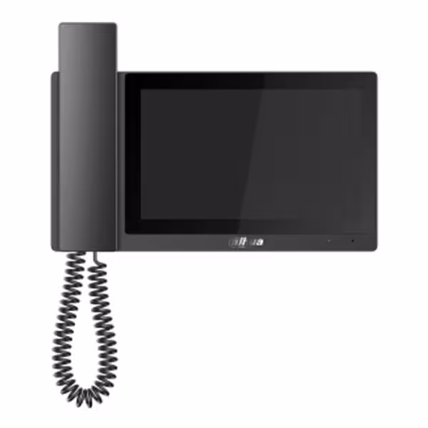 Comprare DAHUA VTH5421E-H Monitor interno 7" da superficie per videocitofono IP con schermo tattile PoE SD 6E 1S Allarme Nero