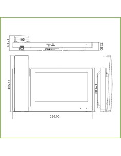Kaufen DAHUA VTH5421EW-H 7"-Innenmonitor zur Aufputzmontage für IP-Video-Türsprechanlage, Touchscreen, PoE, SD, 6E 1S, Alarm, We 2