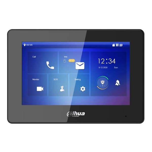Kaufen DAHUA VTH5421HB 7"-Innenmonitor zur Aufputzmontage für IP-Video-Türsprechanlage, Touchscreen, PoE, SD, 6E 1S, Alarm, Schw