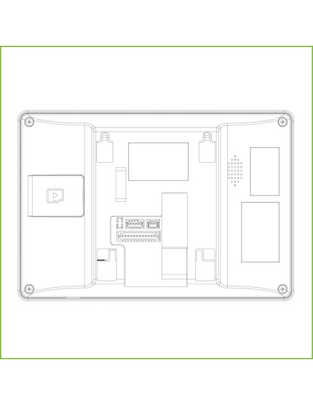 Comprare DAHUA VTH5421HB Monitor interno 7" da superficie per videocitofono IP con schermo tattile PoE SD 6E 1S Allarme Nero
