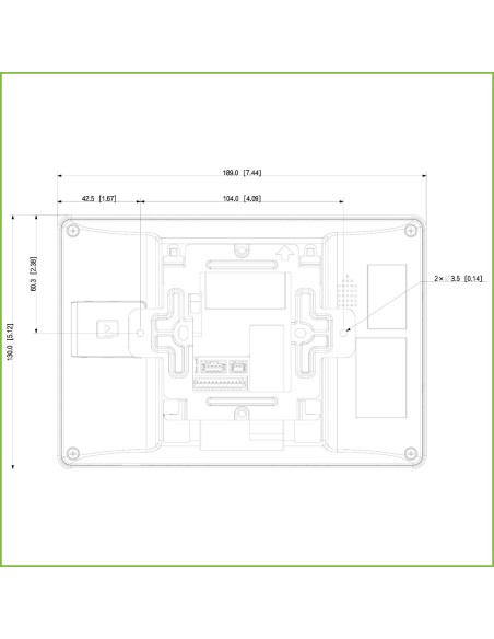 Kaufen DAHUA VTH5421HB 7"-Innenmonitor zur Aufputzmontage für IP-Video-Türsprechanlage, Touchscreen, PoE, SD, 6E 1S, Alarm, Schw