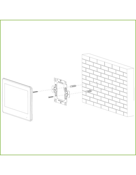 Kaufen DAHUA VTH5421HB 7"-Innenmonitor zur Aufputzmontage für IP-Video-Türsprechanlage, Touchscreen, PoE, SD, 6E 1S, Alarm, Schw