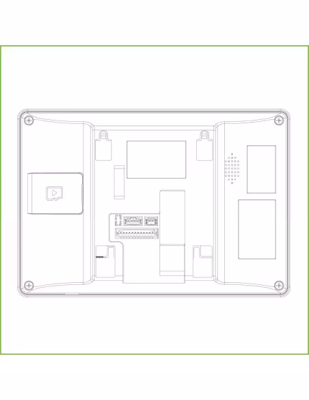 Comprar DAHUA VTH5421HW Monitor Interior 7" de Superficie para Videoportero IP Pantalla Táctil PoE SD 6E 1S Alarma Blanco