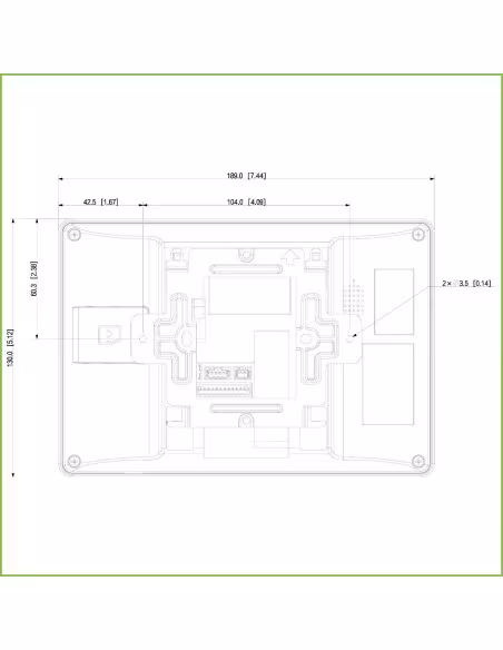 Comprar DAHUA VTH5421HW Monitor Interior 7" de Superficie para Videoportero IP Pantalla Táctil PoE SD 6E 1S Alarma Blanco