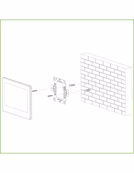 Comprar DAHUA VTH5421HW Monitor Interior 7" de Superficie para Videoportero IP Pantalla Táctil PoE SD 6E 1S Alarma Blanco