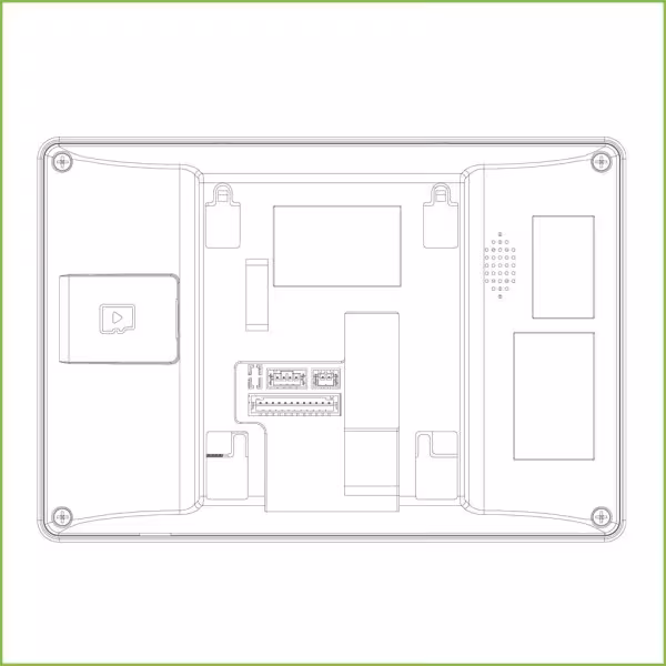 Acheter DAHUA VTH5422HB moniteur intérieur 7" en saillie pour vidéophone IP 2 fils, écran tactile PoE, SD, 6E 1S, alarme Ne