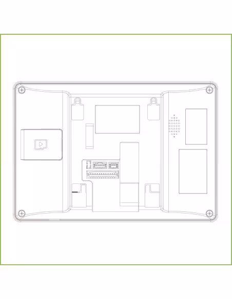 Acheter DAHUA VTH5422HB moniteur intérieur 7" en saillie pour vidéophone IP 2 fils, écran tactile PoE, SD, 6E 1S, alarme Ne
