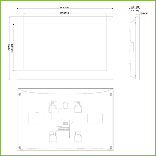 Kaufen DAHUA VTH5441G 10"-Innenmonitor zur Aufputzmontage für IP-Video-Türsprechanlage PoE SD 6E 1S Alarm