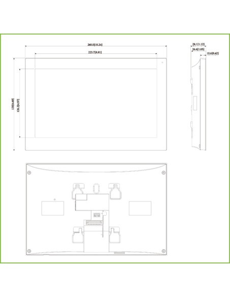 Acquistare DAHUA VTH5441G Monitor interno 10" da superficie per videocitofono IP PoE SD 6E 1S Allarme