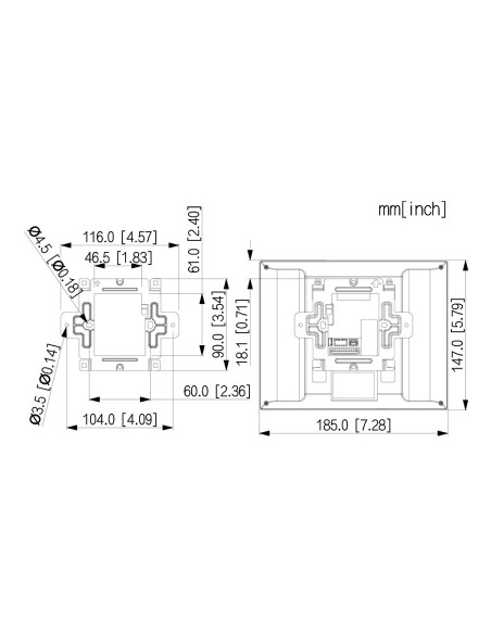 Acheter DAHUA VTH8621KMS-WP Moniteur intérieur 7" en saillie pour visiophone IP, écran tactile, SD, 6E, 1S, WiFi PoE