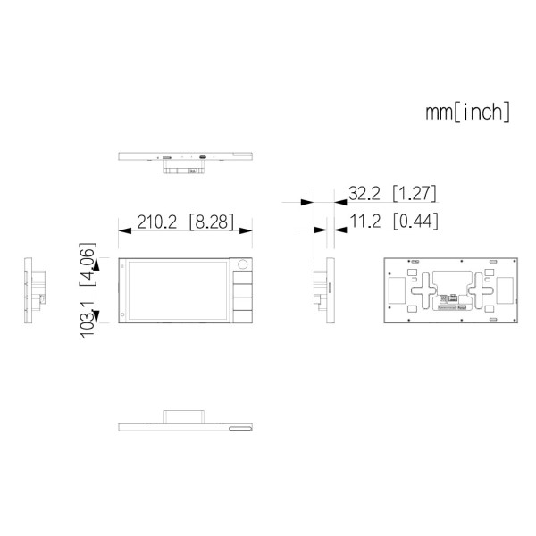 Acquistare DAHUA SCP3022B-IBZ Pannello di controllo interno 7" touch 2 fili WiFi con Android 14