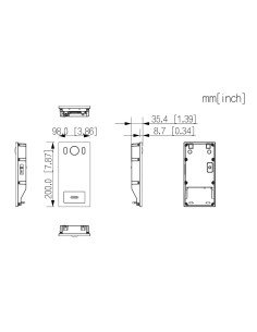 Comprar DAHUA VTO3222E-P Estación Exterior de Videoportero IP 2-hilos con Cámara 2MP Mifare IK08 IP65 PoE 2