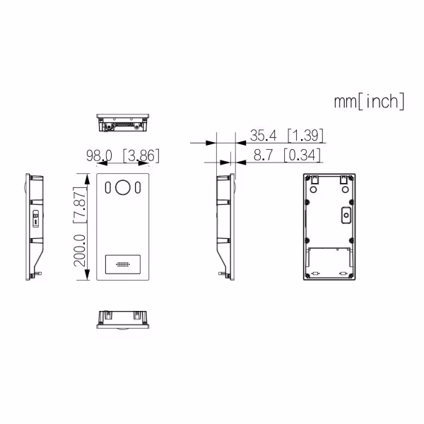 Comprar DAHUA VTO3222E-P Estación Exterior de Videoportero IP 2-hilos con Cámara 2MP Mifare IK08 IP65 PoE