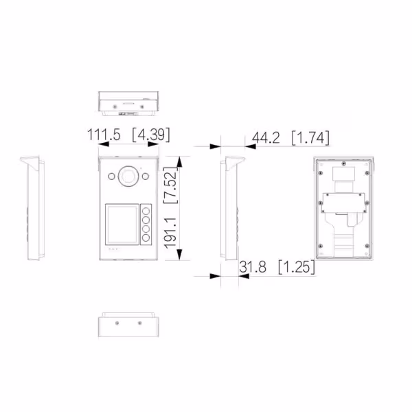 Comprar DAHUA VTO3311Q-WP Estación Exterior para Videoportero IP WiFi PoE con Cámara 2MP IP65 IK08 Mifare 125º