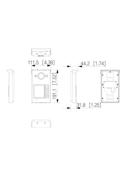 Kaufen DAHUA VTO3311Q-WP Außenstation für IP-Video-Türsprechanlage mit WLAN PoE mit 2MP-Kamera IP65 IK08 Mifare 125º