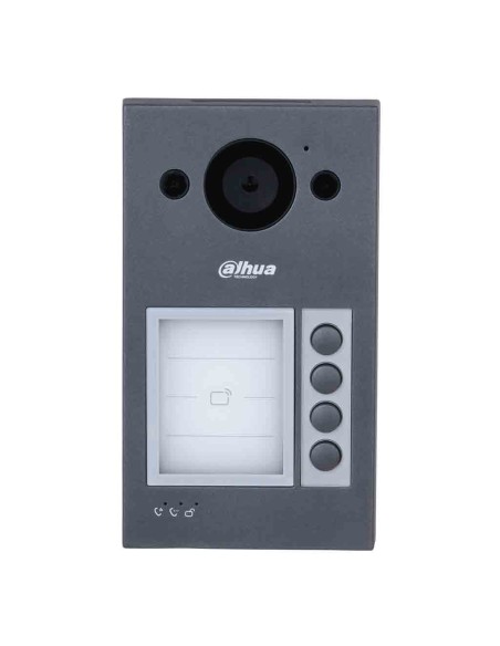 Acquista DAHUA VTO3312Q-P Stazione esterna per videocitofono IP a 2 fili PoE con telecamera 2MP IP65 IK08 Mifare 125º