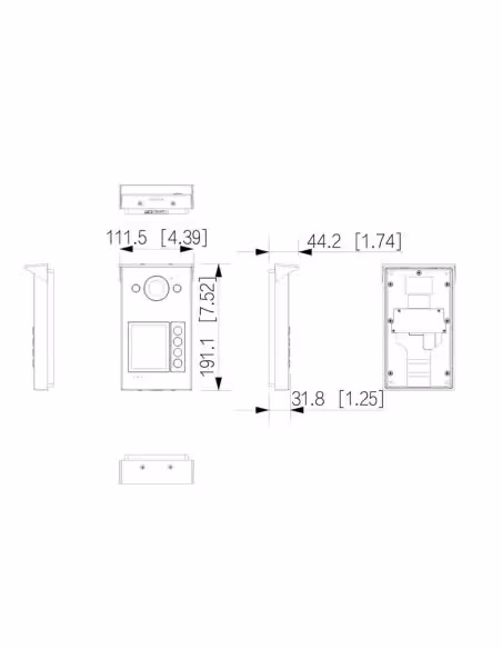 Acheter DAHUA VTO3312Q-P Station extérieure pour visiophone IP à 2 fils PoE avec caméra 2 MP IP65 IK08 Mifare 125º