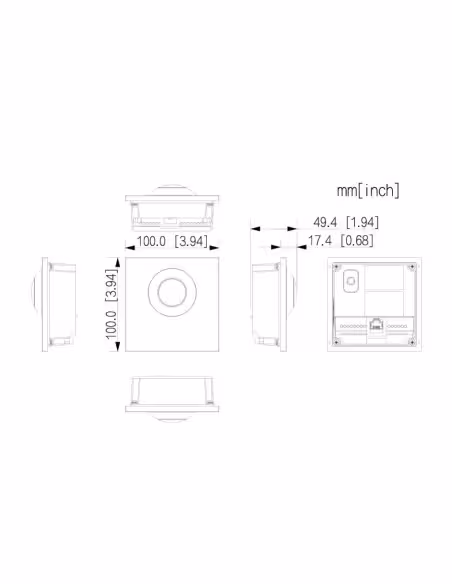 Acquistare DAHUA VTO4202F-P-S3 Stazione esterna modulare per videocitofono IP con telecamera per serie VTO4202F-X