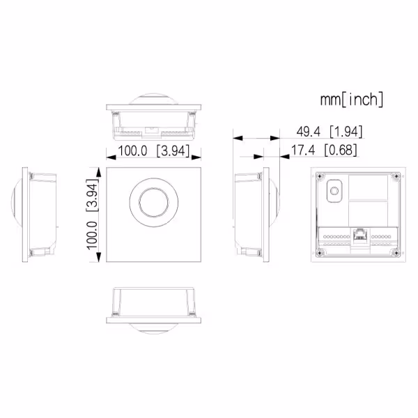 Kaufen DAHUA VTO4202F-P1 modulare Außenstation für IP-Video-Türsprechanlage mit Kamera und 1 Taste für die Serien VTO4202F-X