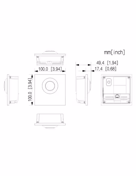 Kaufen DAHUA VTO4202F-P1 modulare Außenstation für IP-Video-Türsprechanlage mit Kamera und 1 Taste für die Serien VTO4202F-X