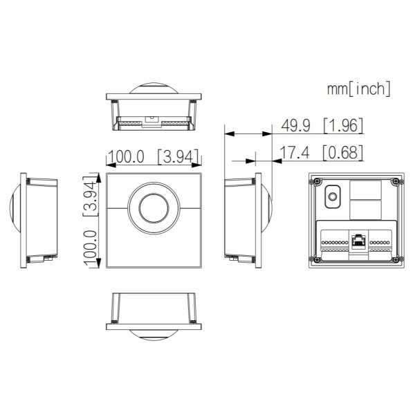 Acquista DAHUA VTO4202F-PI1 Stazione esterna modulare per videocitofono IP con telecamera e 1 pulsante per serie VTO4202F-X. Loo