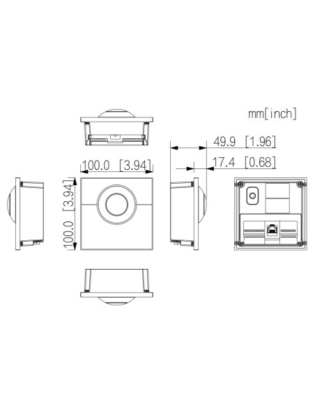 Acquista DAHUA VTO4202F-PI1 Stazione esterna modulare per videocitofono IP con telecamera e 1 pulsante per serie VTO4202F-X. Loo