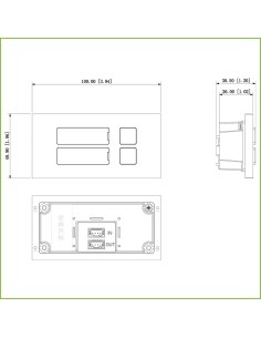 Acquistare DAHUA VTO4202F-MB2 Stazione Esterna Modulare per Videocitofono IP con 2 Pulsanti per Serie VTO4202F-X 2