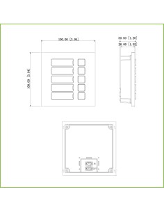 Acquistare DAHUA VTO4202F-MB5 Stazione esterna modulare per videocitofono IP con 5 pulsanti per le serie VTO4202F-X 2