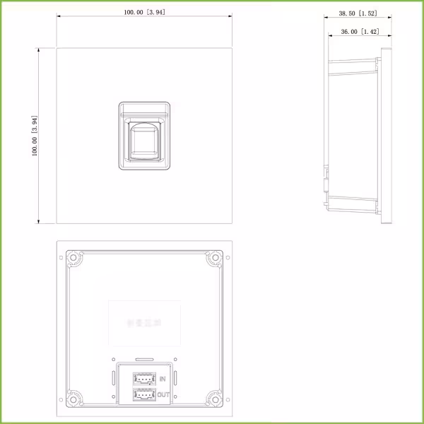 Acheter DAHUA VTO4202F-MF Station extérieure modulaire pour visiophone IP avec lecteur d’empreintes digitales pour les séries VT