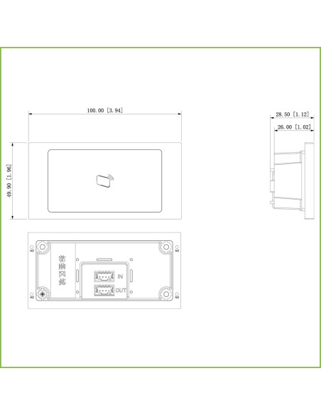 Kaufen DAHUA VTO4202F-MR modulare Außenstation für IP-Video-Türsprechanlage mit Kartenleser für die VTO4202F-X-Serie