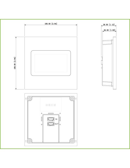 Acheter DAHUA VTO4202F-MS Station extérieure modulaire pour visiophone IP avec écran 3" pour les séries VTO4202F-X
