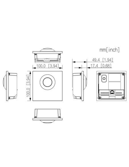 Kaufen DAHUA VTO4202FB-P-S3 modulare Außenstation für IP-Video-Türsprechanlage mit Kamera für die Serien VTO4202FB. Farbe: Schwa
