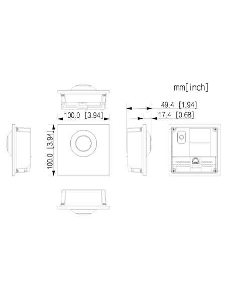 Acquistare DAHUA VTO4202FB-P1 Modulo esterno per videocitofono IP con telecamera e 1 pulsante per le serie VTO4202F-X. Colore ne