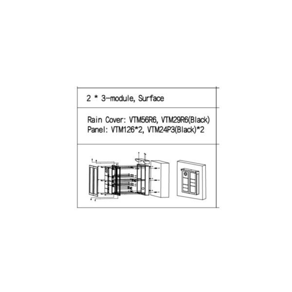 Comprar DAHUA VTO4202FB-P1 Exterior Modular para Videoportero IP con Cámara y 1 botón para Series VTO4202F-X. Color negro