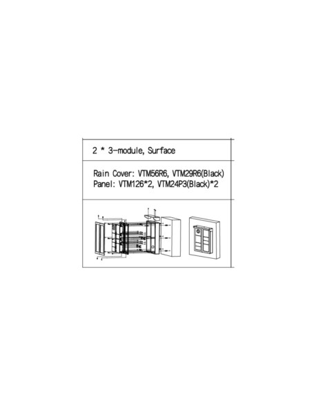 Acquistare DAHUA VTO4202FB-P1 Modulo esterno per videocitofono IP con telecamera e 1 pulsante per le serie VTO4202F-X. Colore ne