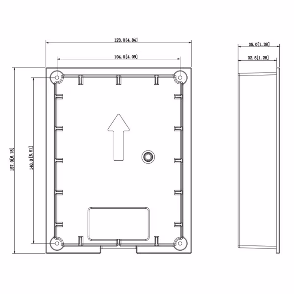 Comprar DAHUA VTM114 Caja de montaje para insertar para VTO220xF-P