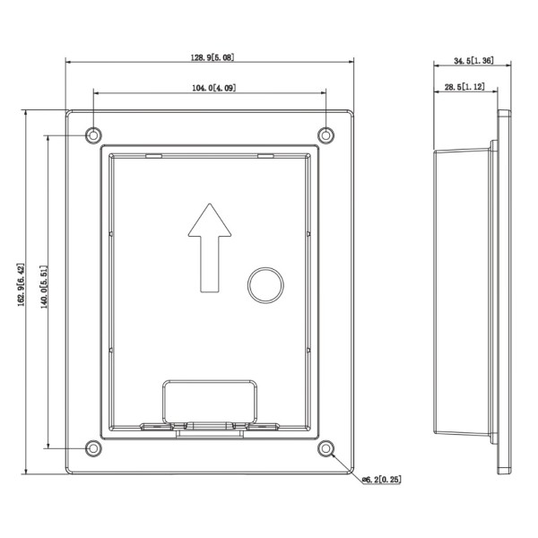 Acheter DAHUA VTM114 Boîte de montage à encastrer pour VTO220xF-P