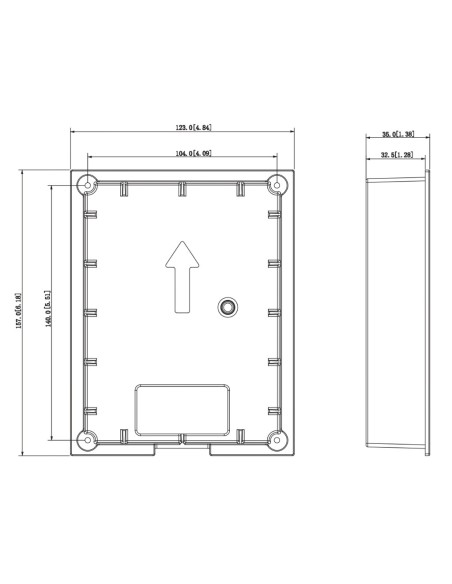 Comprar DAHUA VTM114-B Caja de montaje para insertar para VTO220xF-P. Color negro