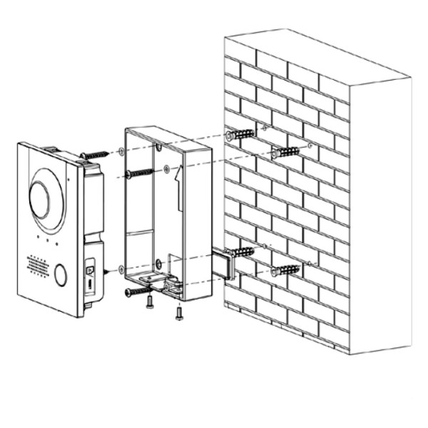 Comprar DAHUA VTM115-B Caja de montaje en superficie para VTO220xF-P. Color Negro