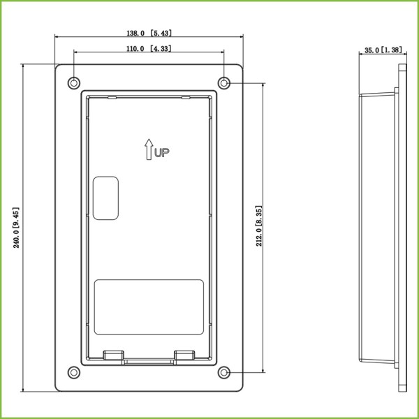 Kaufen DAHUA VTM116-01 Einbaumontagekasten für VTO322x1E-P / VTO622xE-P