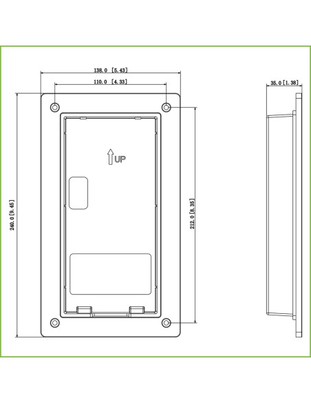 Comprar DAHUA VTM116-01 Caja de montaje para insertar para VTO322x1E-P / VTO622xE-P